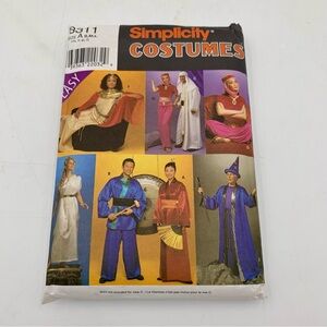 Simplicity Costumes 8311 Adult‎ sizes A S-L Sewing Pattern Uncut Cleopatra Genie